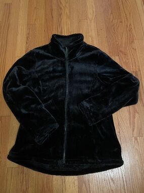 32 Degrees Black Plush Jacket with Full Zip
